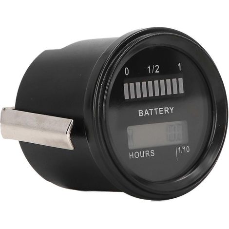 Digitaler Batteriestandsanzeiger, Betriebsstundenzähler, Multifunktionsanzeige, IP65 wasserdicht für Elektroautos und Elektromobile