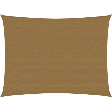 Voile d'ombrage 160 g-m² Taupe 4x5 m PEHD