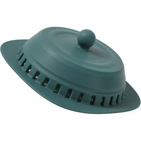 Bouchon de douche en silicone avec filtre en caoutchouc, crépine pour baignoire et lavabo, piège à cheveux pour salle de bain et cuisine. (1/5)