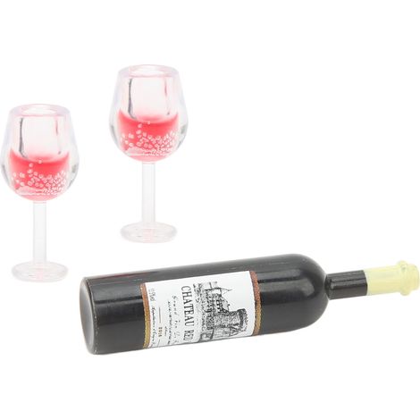 Miniatur-Weinpuppenhaus im Maßstab 1:12, ideal für Bürodekoration und Bastelarbeiten. (1/5)