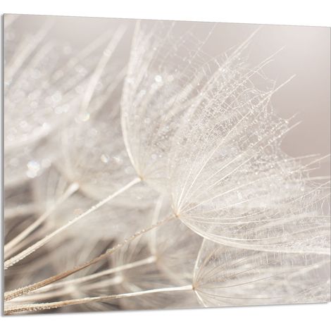 GLASPLATTE FÜR KÜCHE 65x60 Blume