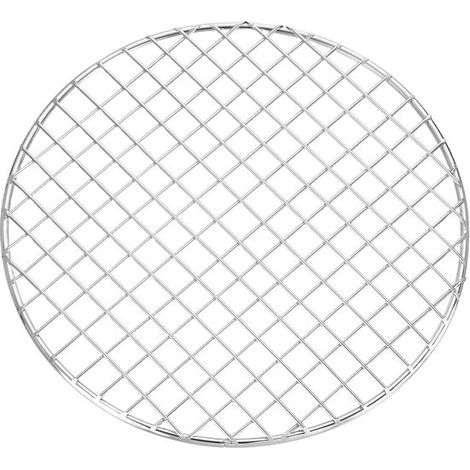Runder Grillrost – Grillrost – Grillen im Freien – Edelstahl – 20,3 cm – Silber (1/5)
