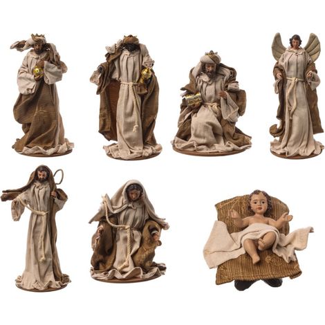 ARPIMEX Natività Natalizia con 7 Soggetti 34 Cm Multicolor