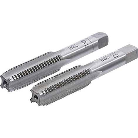 Bgs Technic – Jeu de 2 tarauds M14 x 2.00 mm – Acier à outils GCr15 – Taraud ébaucheur et finisseur pour filetage précis – Usinage professionnel