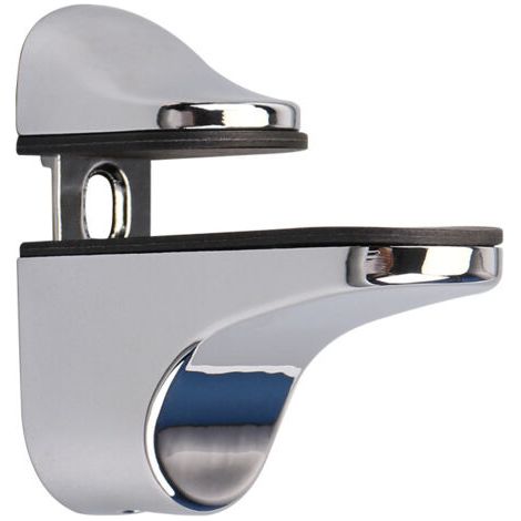 Support de Tablette en Verre Réglable en 2 Parties, Support pour étagères en bois/Verre d'une épaisseur de 2 à 23 mm