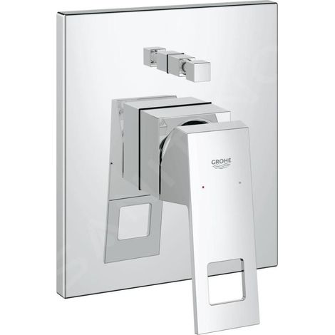 Grohe – Mitigeur de baignoire encastré chrome – Inverseur automatique pour douche – Corps encastré classique – 19896000