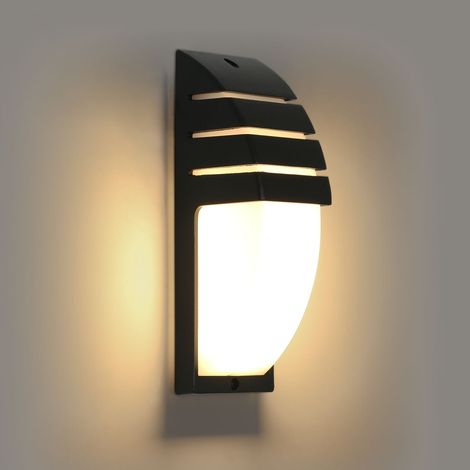 COMELY Applique a LED nere con angolo di emissione regolabile per interni ed esterni Potenza 12W Bianco caldo 3000K Impermeabile IP65 per Garage Terrazza e Giardino