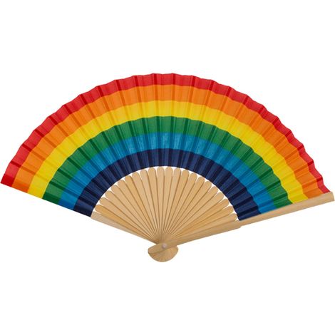 Éventail décoratif et utilitaire Arc-en-ciel (1/3)