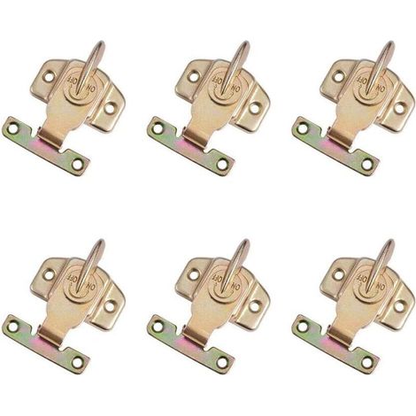 Set mit 6 farbig beschichteten Metall-Tischschlössern für Esszimmer, Einfahrt, Schublade, Schrank, Beschlagzubehör (1/4)