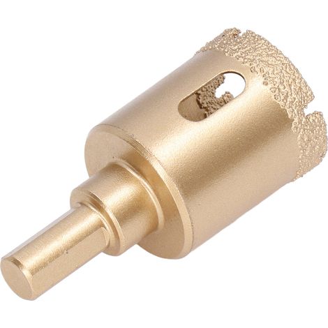 Foret diamanté brasé pour carottage, scie cloche, fraise creuse pour verre, carrelage, granit, marbre, porcelaine, 30 mm (1/5)