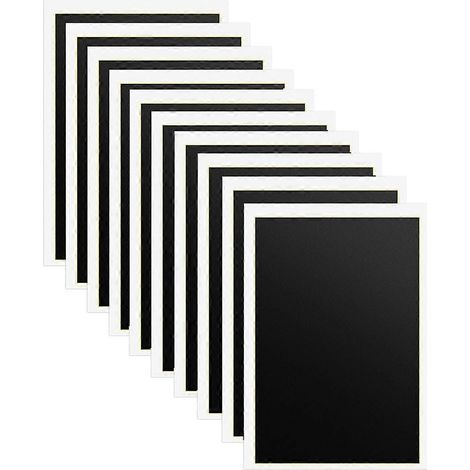 Papier de marquage pour gravure laser, lot de 10 feuilles de papier couleur pour graveur laser, 39,1 x 26,9 cm (15,4 x 10,6 pouces), noir, pour métal, verre et céramique - FFY (1/4)