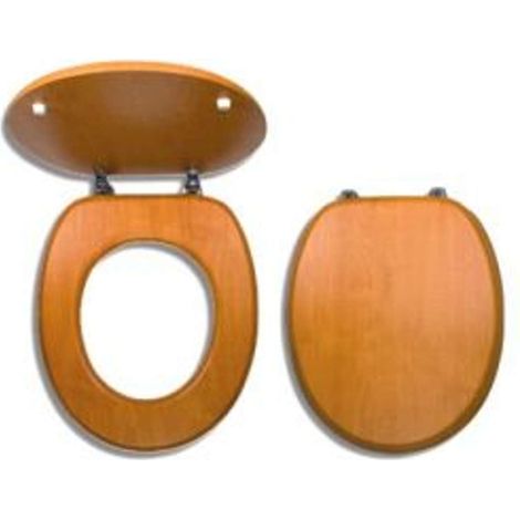 Novaservis Prestige - Sedile impiallacciato in legno, noce chiaro WC/ORECH