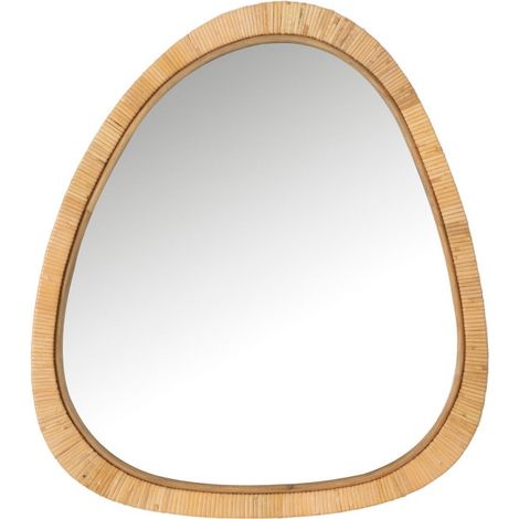 Miroir Mural Design "Dusty" 66cm Naturel (1/2)