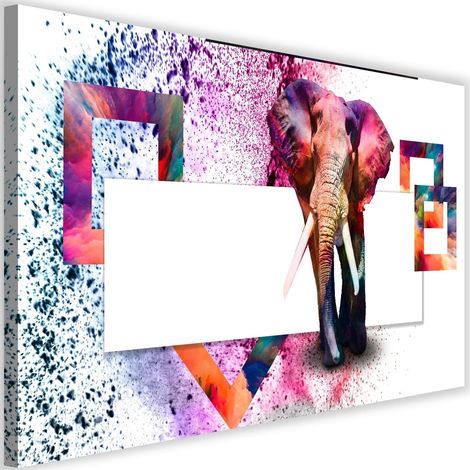 Cadre déco Animaux éléphants 60x40 (1/5)