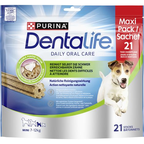Purina DentaLife Mini Snacks für kleine Hunde 21 Sticks 345g Maxipack Soft Snack (1/3)
