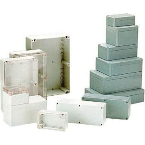 COFFRET ETANCHE EN ABS - GRIS FONCE 115 X 65 X 40MM G304 (1/3)