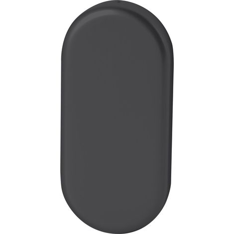 FSB Blindrosette (Abdeckung) oval, verdeckt geschraubt Rosette Alu schwarz matt