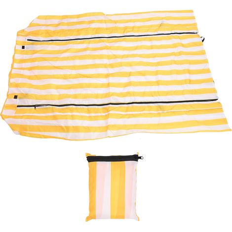 TOIVIZE-Protecteur de Rangement Anti-Eau et Anti-Poussière pour étagères – Grande taille 122x46x183cm, Polyester 210D, Rayures Jaune et Blanc (1/5)