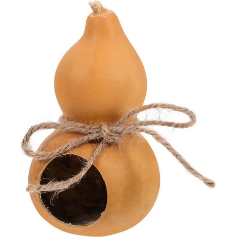 Hamsternest aus natürlichem Kürbis, komfortables und unterhaltsames Versteck für Nagetiere, Unterschlupf für Hamster und Chinchillas, originelle und sichere Dekoration für Haustiere (1/5)