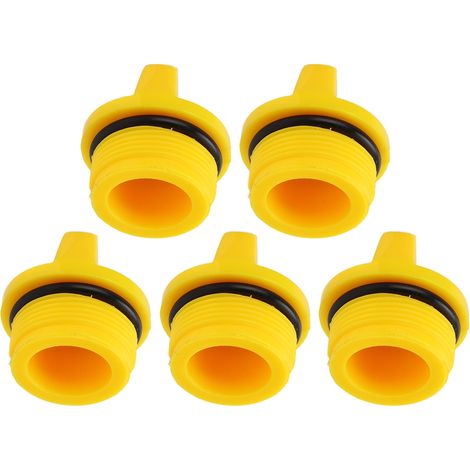 Lot de 5 bouchons de remplissage d'huile moteur en ABS, référence 6G8-15363-00, pour moteur hors-bord 4 temps. (1/5)