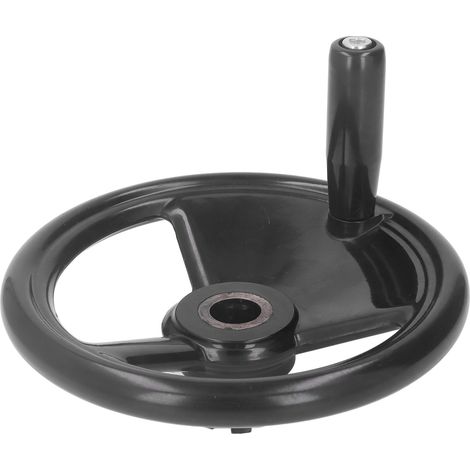 Volant de 22 x 200 mm à jante ronde en plastique technique pour machines-outils (tours, fraiseuses, etc.) (1/5)
