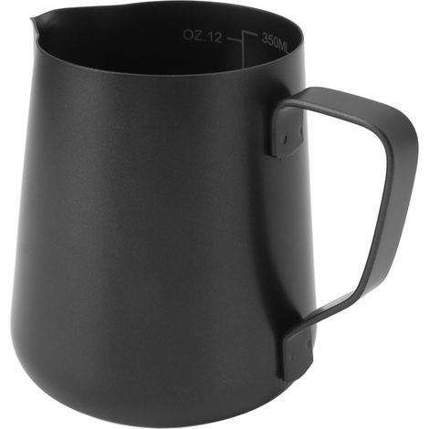Mousseur à lait en acier inoxydable 304, pichet à vapeur pour café, tasse à crème graduée, 350 ml, cuisine et café. (1/5)