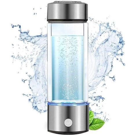 Générateur d'eau hydrogénée portable 420 ml – Électrolyse rapide en 3 min – Recharge USB – Riche en hydrogène pour bienfaits santé (1/5)