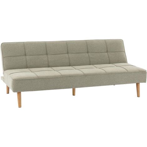 Canapé convertible - 4 places - JULIE - Tissu Olive - 180 x 72 x 72 cm (1/5)