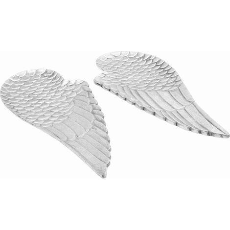Corbeille de fruits 2 pcs Argent 40 x 18 x 4 cm Aluminium CFW413878 (1/5)