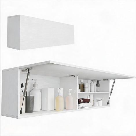 Meuble de salle de bain bianco en MDF 120 x 23 x 30 cm (1/5)