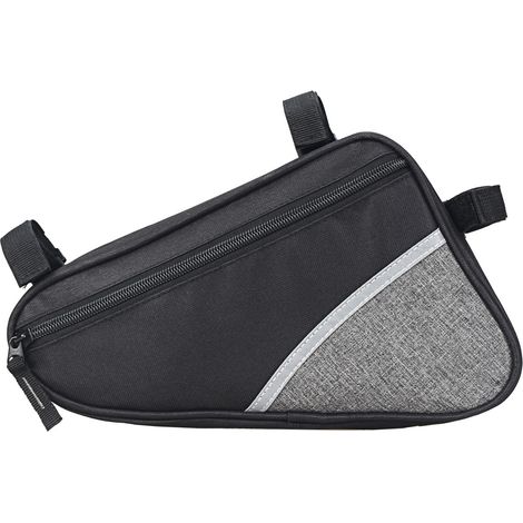 Sacoche triangulaire imperméable grise pour vélo – Sacoche de cadre, sacoche triangulaire pour antivol de vélo, protection contre la pluie – Sacoche de cadre de vélo-AquaForge (1/5)