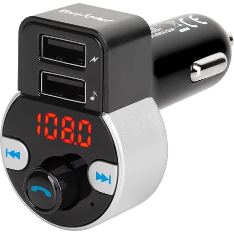 Trasmettitore FM Bluetooth Peiying, 2 porte USB, caricabatterie URZ0481