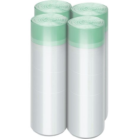 Lot de 100 sacs poubelle 13 gallons (49 litres) multi-usages, étanches et résistants, parfumés, pour salon, cuisine et toilettes. Vainiglia (1/4)