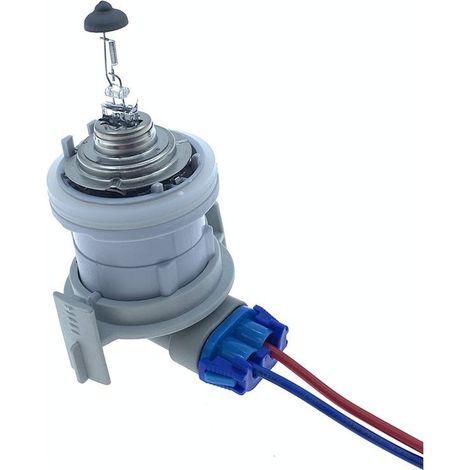 63128380206 Kompatibel mit BMW E46 323i, 325i, 328i und M3: Halogenlampenfassung, Stecker für Abblendlicht – Fassung + Stecker + Glühbirne