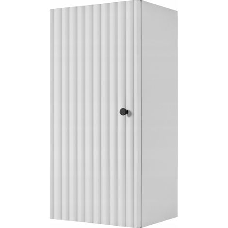 Demi colonne suspendue de salle de bain BELLO blanc 35 × 68 cm (1/5)