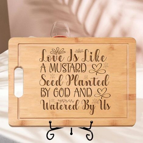 Planche en bambou message choix – Idée cadeau tendre pour couple (1/5)