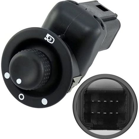 Bouton Retroviseur pour Clio 3 4 Scenic Captur Modus Interrupteur Commande Reglage Extérieur Miroir Rétractable Pliable 8200676529 8200214921 (1/4)