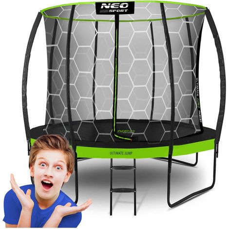 Trampolino profilato per il giardino 8ft252cm con rete protettiva interna neo sport