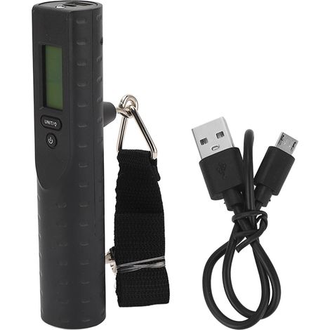 Balance numérique de voyage LCD avec crochet, pesée automatique verrouillée, outil portable à pile intégrée (1/5)