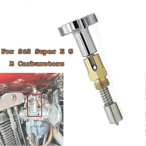 1 Stück verchromter Choke-Einstellknopf für S&S Super EGB Vergaser, Motorradzubehör