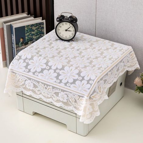 Staubdichte Schutzhülle für Drucker, Vintage-Blumenmuster, 80 x 80 cm, antistatisch, für Zuhause, Büro, Faxgerät, Kaffeemaschine, Computer (1/5)
