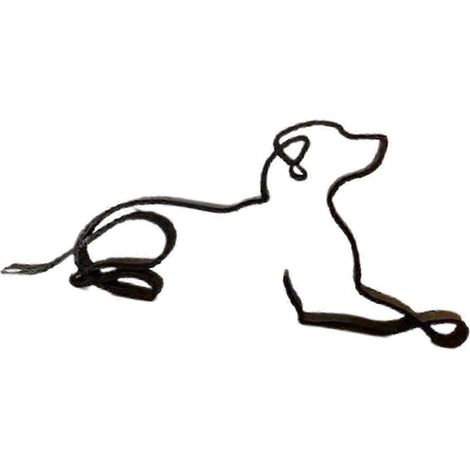 Sculptures décoratives abstraites de chiens et de chats, objets de collection, figurines d'animaux, statues, cadeau pour bureau ou meuble de rangement-10x10x1.6cm-H (1/5)