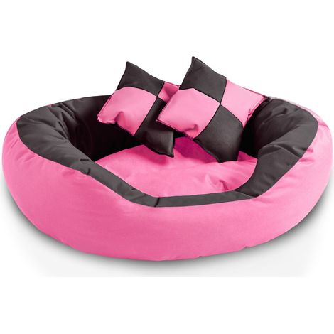 BedDog® 4en1 SABA colchón para perro, cama, sofá, cesta para perro:L, CANDY (rosa/negro) (1/5)