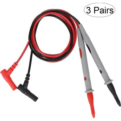 3 paires 1000V 20A multimètre Test plomb sonde outil de Test numérique accessoires (1/5)