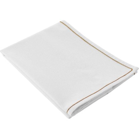 Chemin de table avec feston en jute Blanc 40x140 cm (1/2)