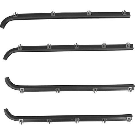 Kit de 4 joints d'étanchéité pour portes et fenêtres intérieures et extérieures automobiles pour Ford F150 et F250 F2TZ1521457A E7TZ1521453A (1/3)