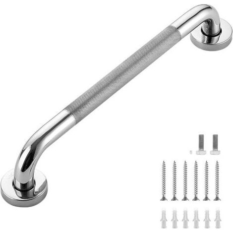 Barre D'Appui wc, barres d'appui de salle de bain en acier inoxydable, 30cm Barre d'Appui Salle de Bain Coudée, Barres Douche, Baignoire Main Courante Inoxydable Âgées/Handicapées/Enfants (30cm)