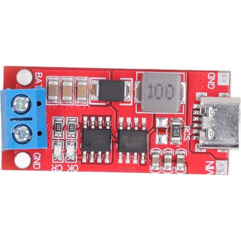 Carte de Recharge Boost Type C vers 8.4V pour Batterie Lithium 2S, Courant 0.55A (1/5)