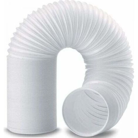 Tuyau Climatiseur Mobile, Diamètre 150mm Tuyau d'Evacuation en PVC Flexible Tube De Ventilation Longueur de 2M Universel Tuyau Kit Pour Climatiseur Mobile Extracteur d'Air Sèche-linge (1/4)