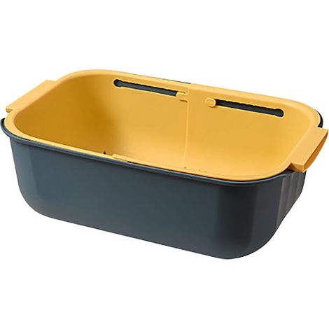 Égouttoir double couche pliable pour évier, passoire à fruits et légumes, panier égouttoir pour la cuisine, A (1/5)